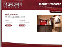 Tablet Screenshot of mforceresearch.com